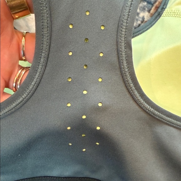 Nike Women's Charcoal and Black Sports Bra size Large - Picture 4 of 6